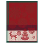 Tea towel Lumières d'étoiles Red 24"x31" 100% cotton, , hi-res image number 1