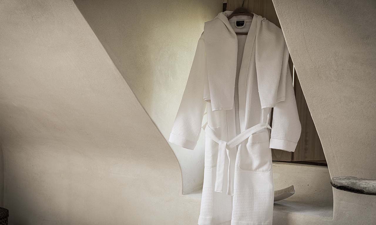cotton bathrobe