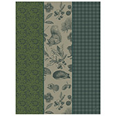 Tea towel Dans les bois Tryptique Cotton, , swatch