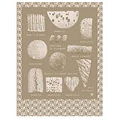 Tea towel Fromages Cotton, , swatch